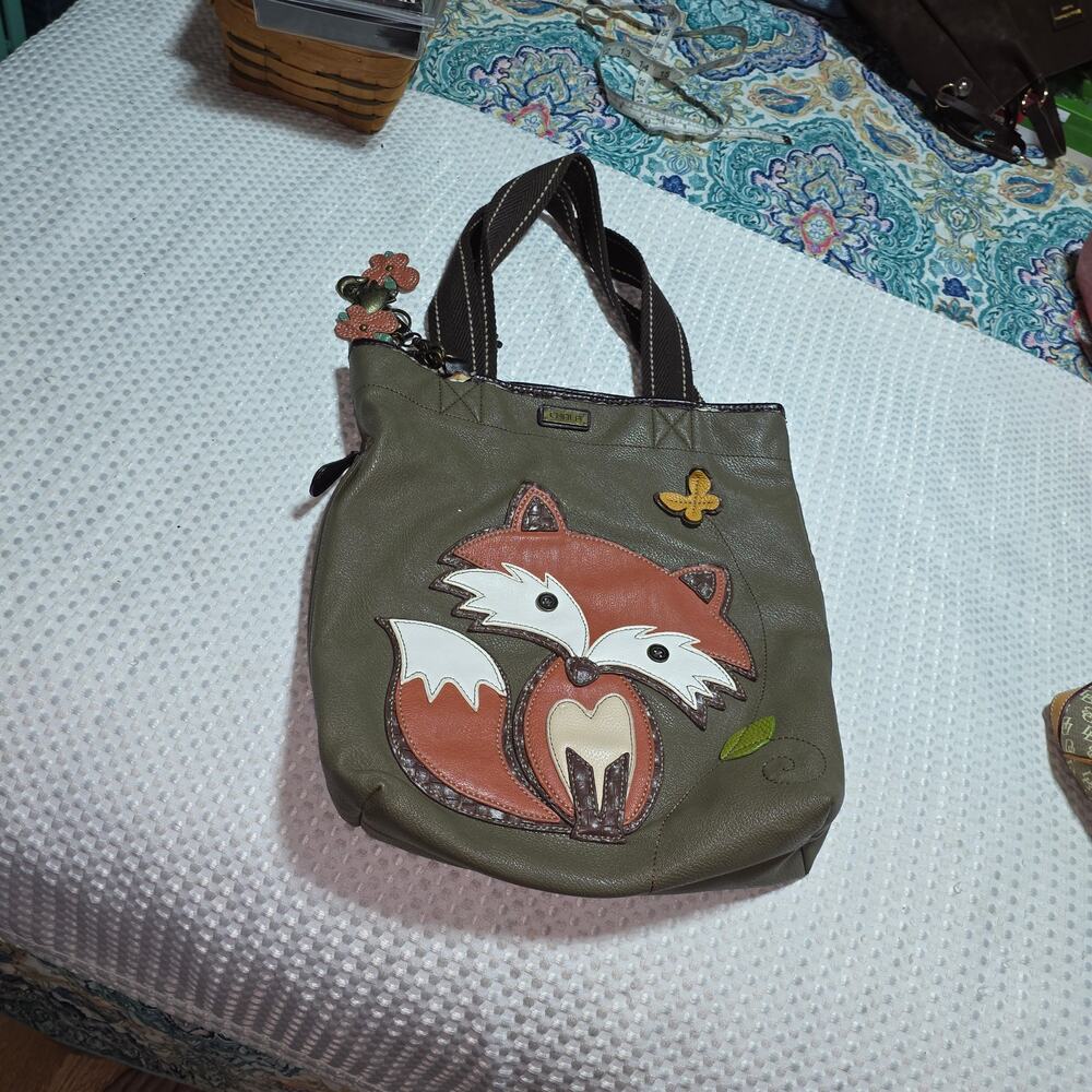 CHALA XL CANVAS FOX EVERYDAY TOTE BAG